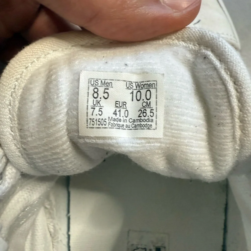 Vans All-White Low-Top Sneakers